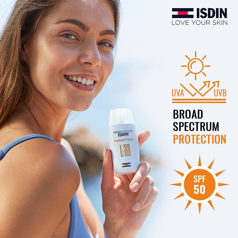Fotoprotector Fusion Water Sunscreen For Face, Water Based And Oil Free